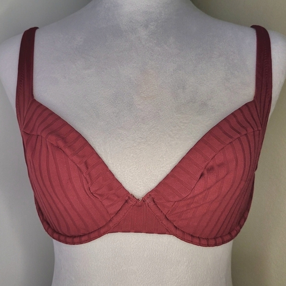 Shade & Shore Swim Top Size 34D, Rust Color - Picture 1 of 10